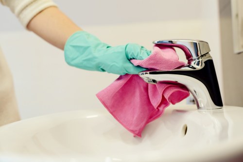 End of tenancy cleaning in a rental property kitchen