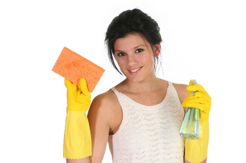 Professional office cleaning in reception and common areas