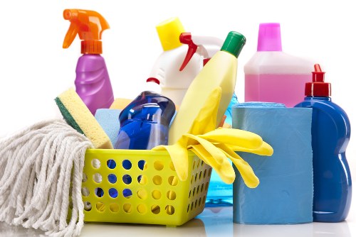 High-touch surface disinfection as part of professional commercial cleaning