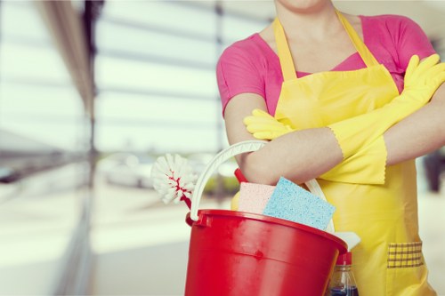 Professional after builders cleaning in a modern kitchen